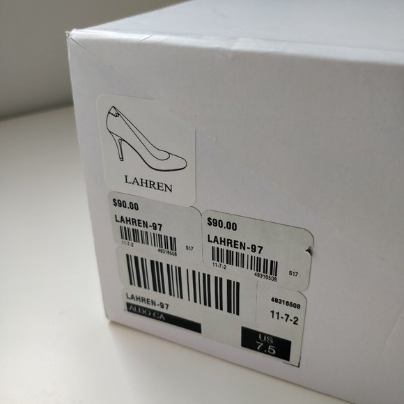 NWT Aldo Lahren Black Leather Heels - Picture 8 of 9